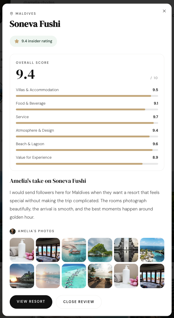 VUE Insider review snapshot